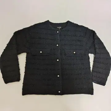 인디비 트위드 믹스 크루 가디건 세탁 가능 네이비 38 다크 네이비