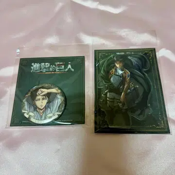 진격의 거인 리바이 벌스데이 아크릴 스탠드 캔뱃지 중국 한정판