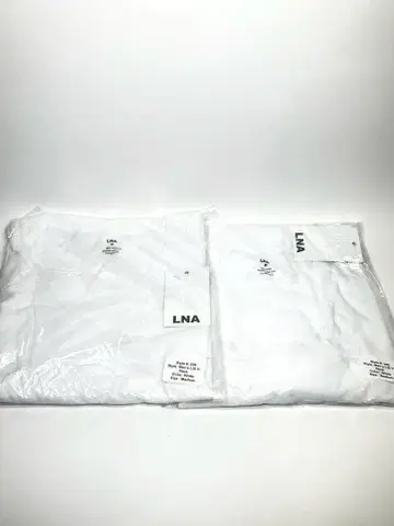 [ 새상품 2장 세트 ] LNA 화이트 긴팔 티셔츠 M