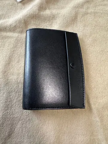 만소 두꺼운 코바 블랙 가죽 지갑