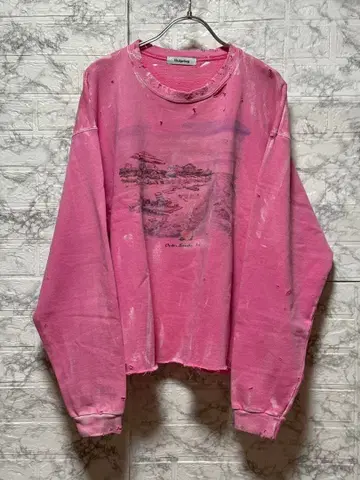 'BORO but MOST COOLEST PINK SWEAT'