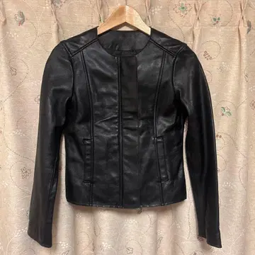 블랙 가죽 자켓 M 사이즈