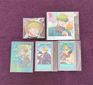 A3! 치카게 1 비즈로그 캔 스트랩 티켓 컬렉션 폴라로이드풍 브로마이드