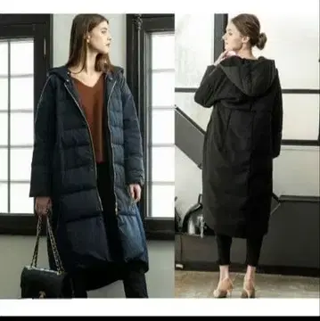 엠마 테일러 빅 코쿤 후디 다운 코트 블랙