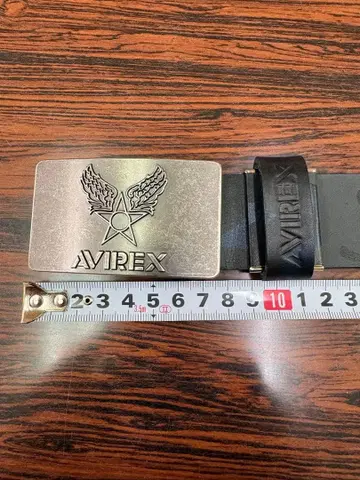 AVIREX 카모플라쥬 가죽 벨트 아비렉스