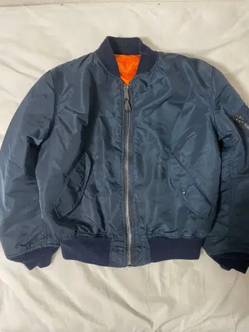 알파 MA-1 플라이트 자켓 블루 네이비 IDEAL 80s