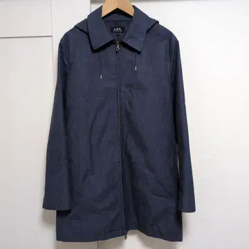컨디션 최상 A.P.C. 다크 블루 스텐카라 코트 S