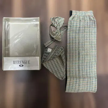 카머밴드 나비 넥타이 치프 merengue 실크 100%