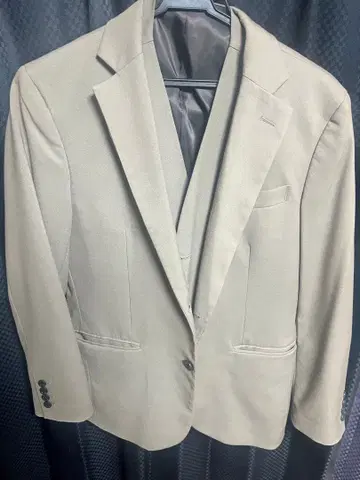 베이지 테일러드 자켓