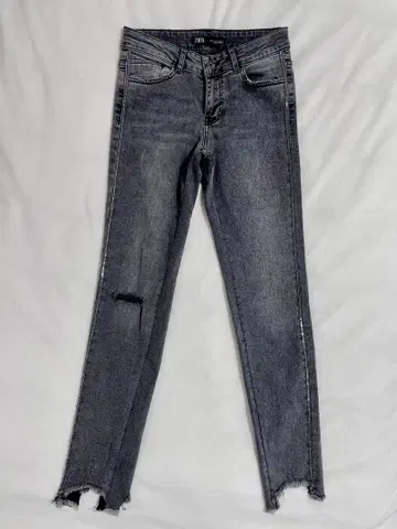 ZARA 큐빅 블랙 데님 스키니 팬츠 EUR36