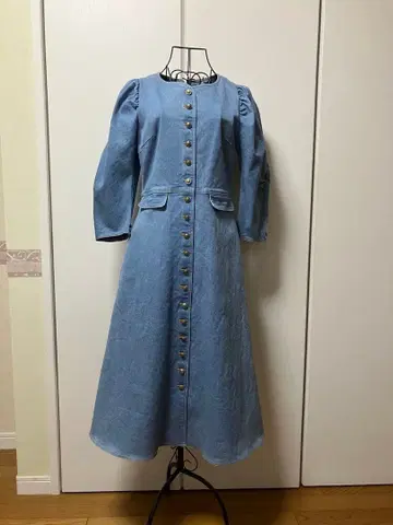 연말 특매 새상품 BORDERS at BALCONY 데님 원피스 38