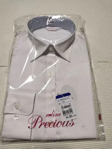 아오야마 양복 형태 안정 화이트 긴팔 셔츠 사이즈 7