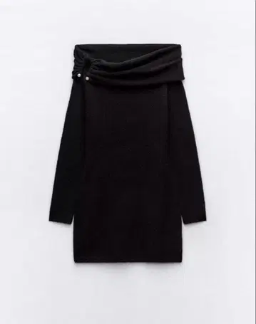 ZARA 드레이프 니트 미니 원피스 (오프숄더)