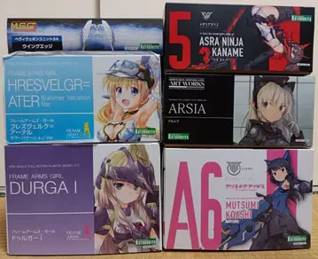 메가미 디바이스 프레임 암즈 걸 코토부키야 프라모델 6개 세트