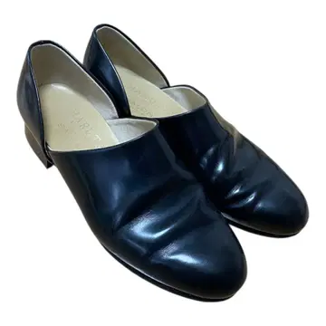 하루타 HARUTA 블랙 가죽 슬립온 23cm