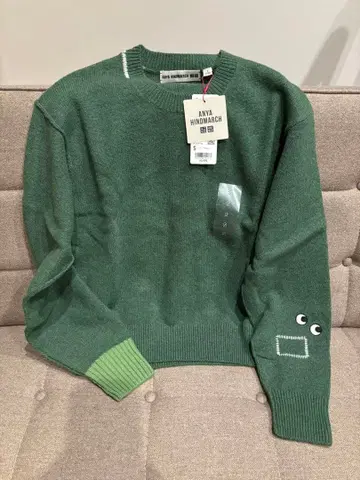 안야 힌드마치 스웨터 S 그린 미사용