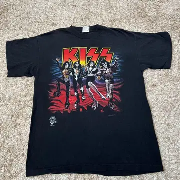 KISS 디스트로이어 20주년 기념 T셔츠 블랙 vintage