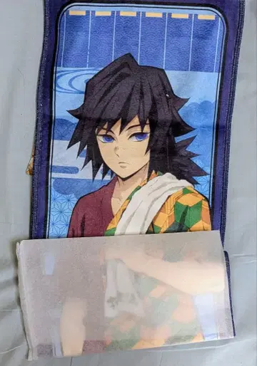 귀멸의 칼날 극락탕 타월 머플러 토미오카 기유