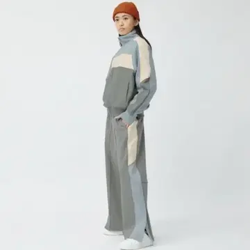 beautiful people x GU 저리 보아 기모 트랙 팬츠