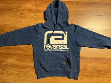 리버설 네이비 후드 부착 후드티 S 사이즈