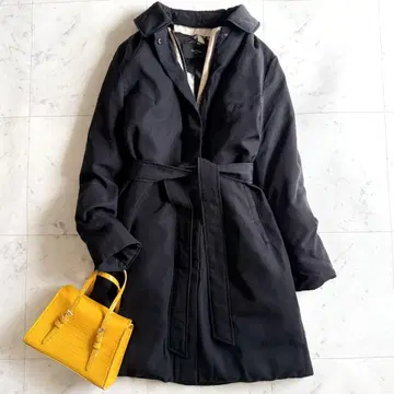 새상품급 폴스미스 black 2way 카라 부착 노카라 다운 코트 블랙