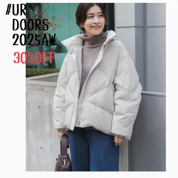 택 포함 미사용 새상품 UR DOORS*그린 다운 발수 2WAY 자켓