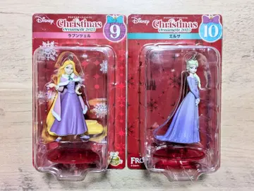 Happy 복권 디즈니 크리스마스 오너먼트 라푼젤 엘사 세트