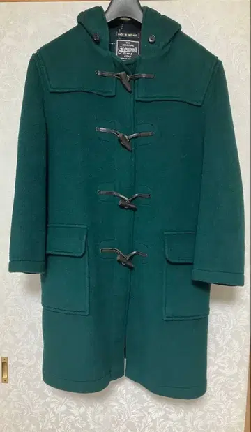 영국제 Gloverall 더플 코트 다크 그린