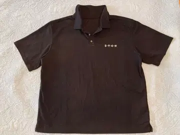 ANTQUA GOIF S.T.C.H 블랙 피케 셔츠