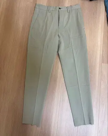 ZARA 옅은 옐로우 그린 슬랙스 EUR 38