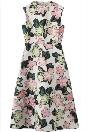 새상품! 룰루 윌비 꽃무늬 자카드 원피스