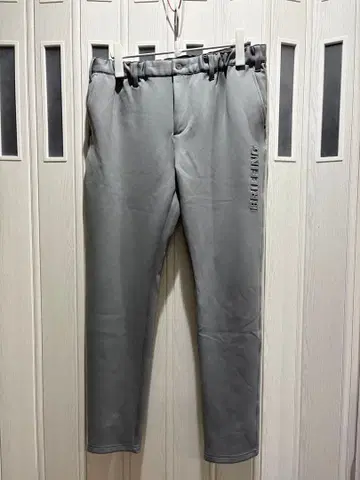 BRIEFING 그레이 팬츠 허리밴딩