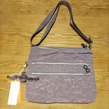 퍼플 숄더백 3지퍼