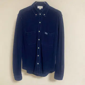 [ 미사용급 ] LACOSTE 인디고 피케 데님 긴팔 셔츠 PH551EM