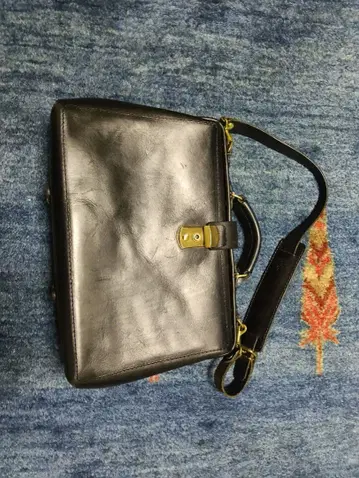 허츠 가죽 비즈니스 백 블랙