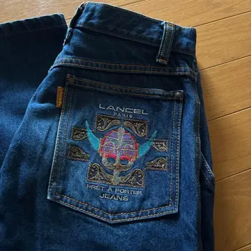 LANCEL 자수 디자인 데님 29인치