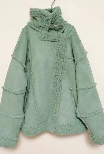 쥬에티 에코 무스탕 라이더 그린 아우터