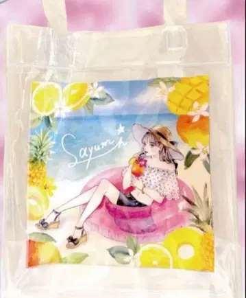 Sayumi 비치 디자인 미치시게 사유미 비닐 백 사유와 너와 여름