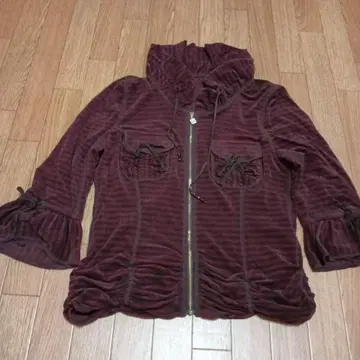 이타리야 스트라이프 패턴 집업