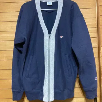챔피온 리버스 위브 맨투맨 지퍼 가디건 L 네이비