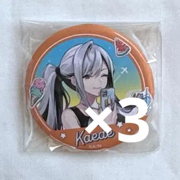 니지산지 칠차원 학생회 마네키네코 캔뱃지 히구치 카에데 3점