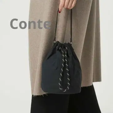 Conte 헨미 에미리 드로우 스트링 백 BLACK 미사용 새상품
