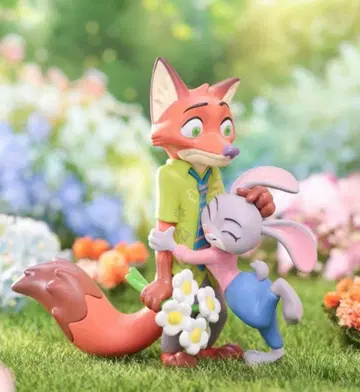 주토피아 2 플라워 월드 닉 주디 피규어