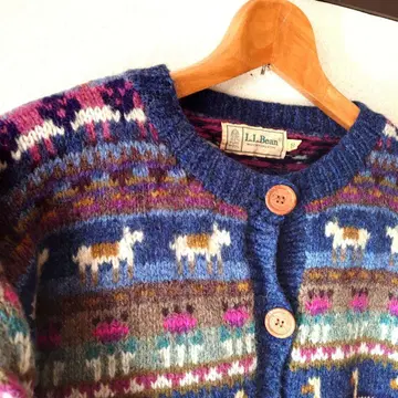 L.L.Bean 엘엘빈 빈티지 울 가디건