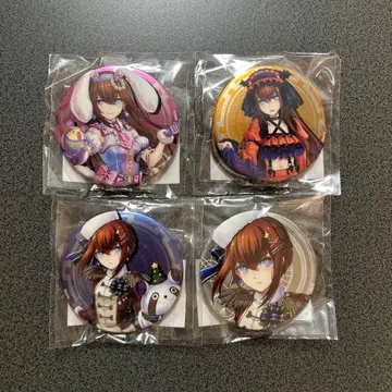STEINS;GATE 진심 복권 마키세 크리스 메탈 캔뱃지 4개 세트