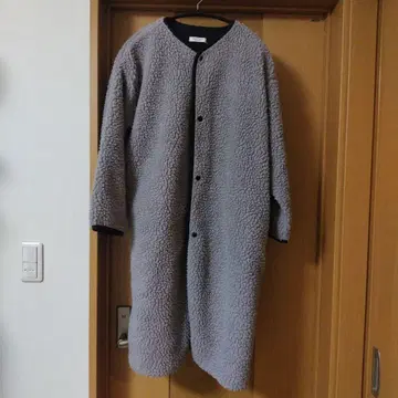 FREAK'S STORE 보아 롱 코트 그레이