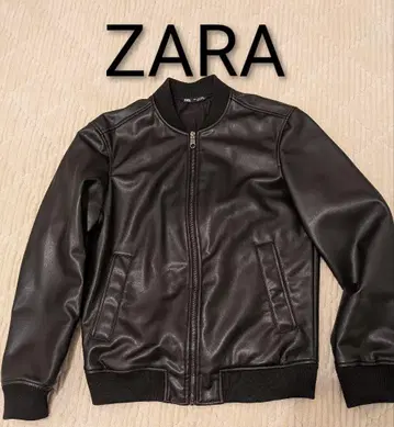 새상품급 완판템 ZARA MA1 블루종 인조 가죽 라이더스 아우터
