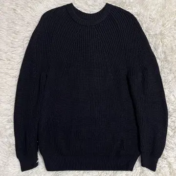 바토너 BATONER 시그니처 크루넥 니트 블랙 S