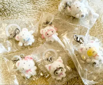 산리오 캐릭터즈 포근포근 스노우 메지루시 액세서리 컴플리트 세트