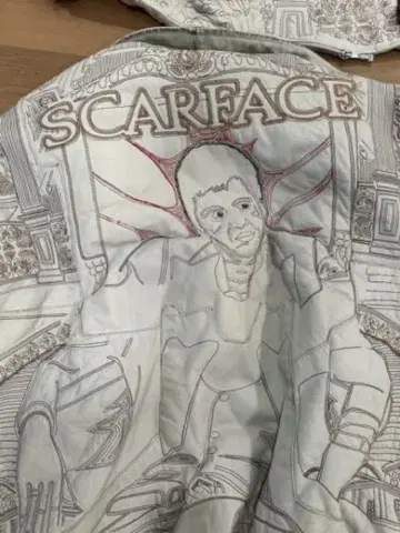 SCARFACE 자수 퀼팅 자켓